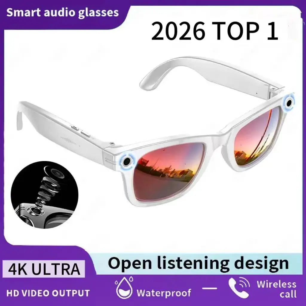 Gafas Inteligentes Meta AI TOP 1 con Cámara de 13MP, Grab...