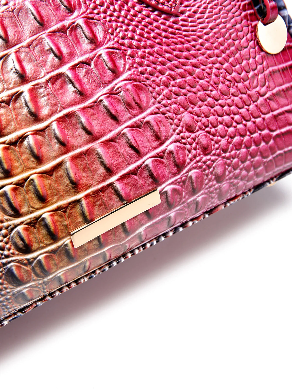 Bolso de lona con relieve degradado y asa superior, con c...