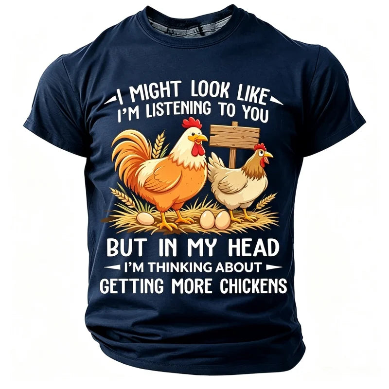 Men's short-sleeve T-shirt from Corporación Turística featuring a fun graphic design on the front.