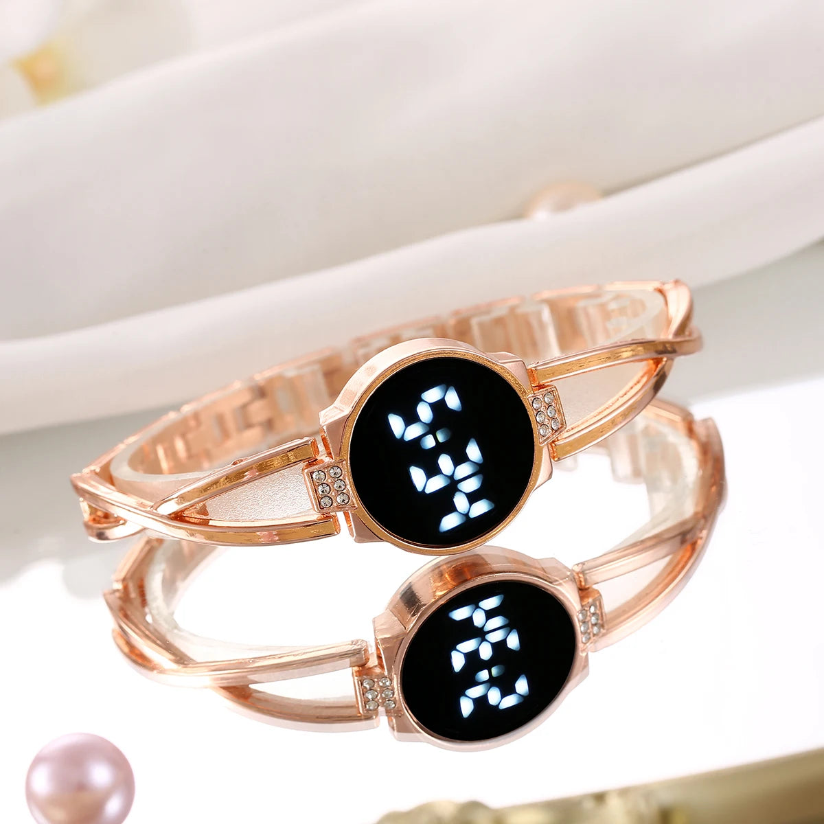Reloj LED de moda versión coreana táctil estilo femenino ...