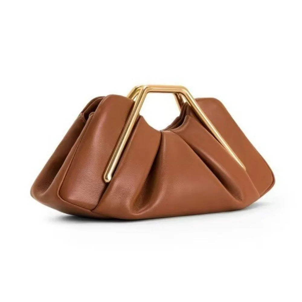 Nuevo Bolso de cuero suave para mujer, bolso nube de nich...