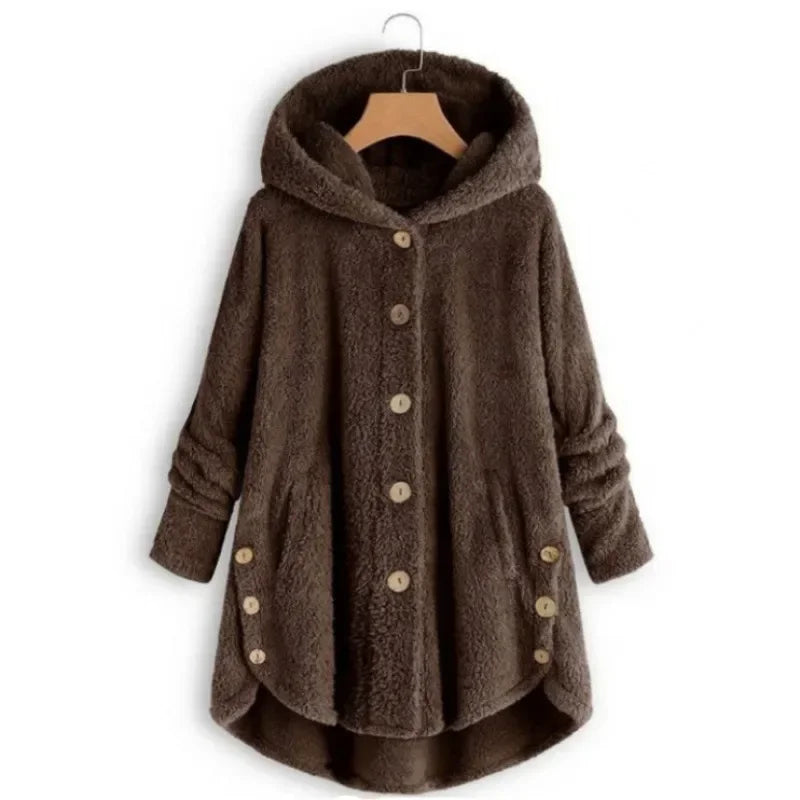 Abrigo de otoño e invierno para mujer, abrigo cálido de o...