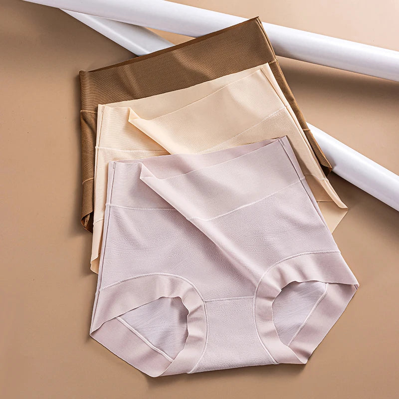 Soft women's underwear set featuring comfortable cotton briefs from Corporación Turística, shown in a relaxed, natural pose.