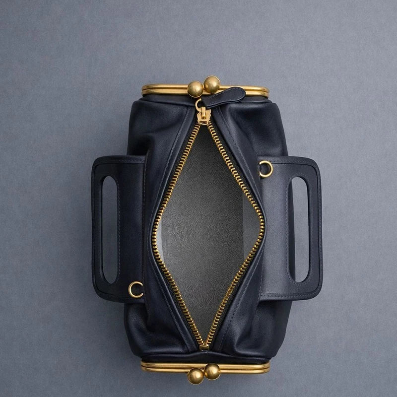 NUEVO Bolso de hombro de PU con diseño de cierre de marco...