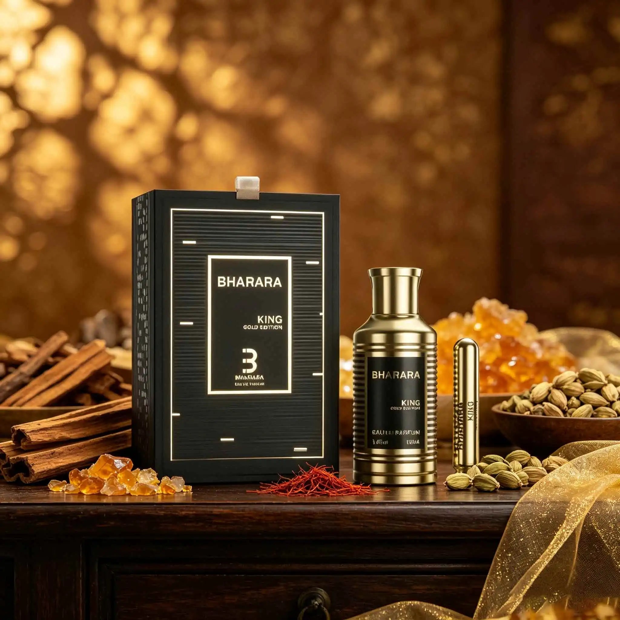Set de Eau de Parfum Bharara King Gold Edition para Hombr...