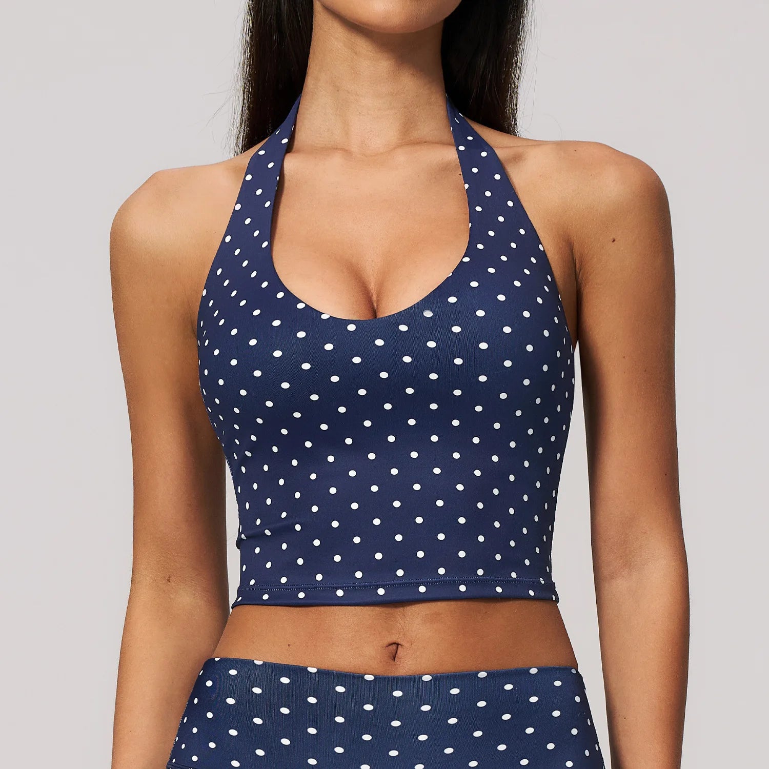 Top Deportivo de Yoga con Estampado de Puntos para Mujer,...