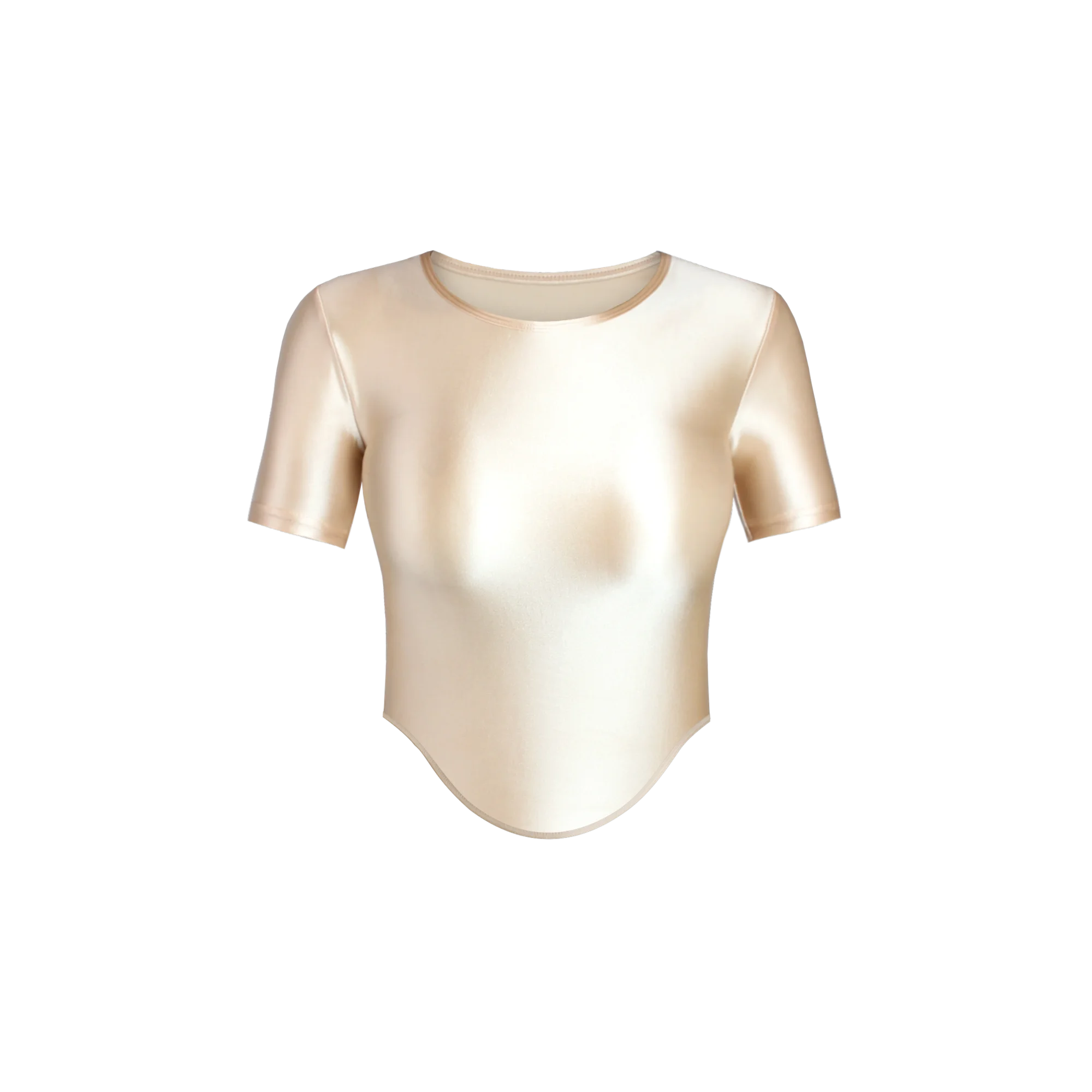 Camiseta elástica brillante y suave para mujer MJINM, cam...