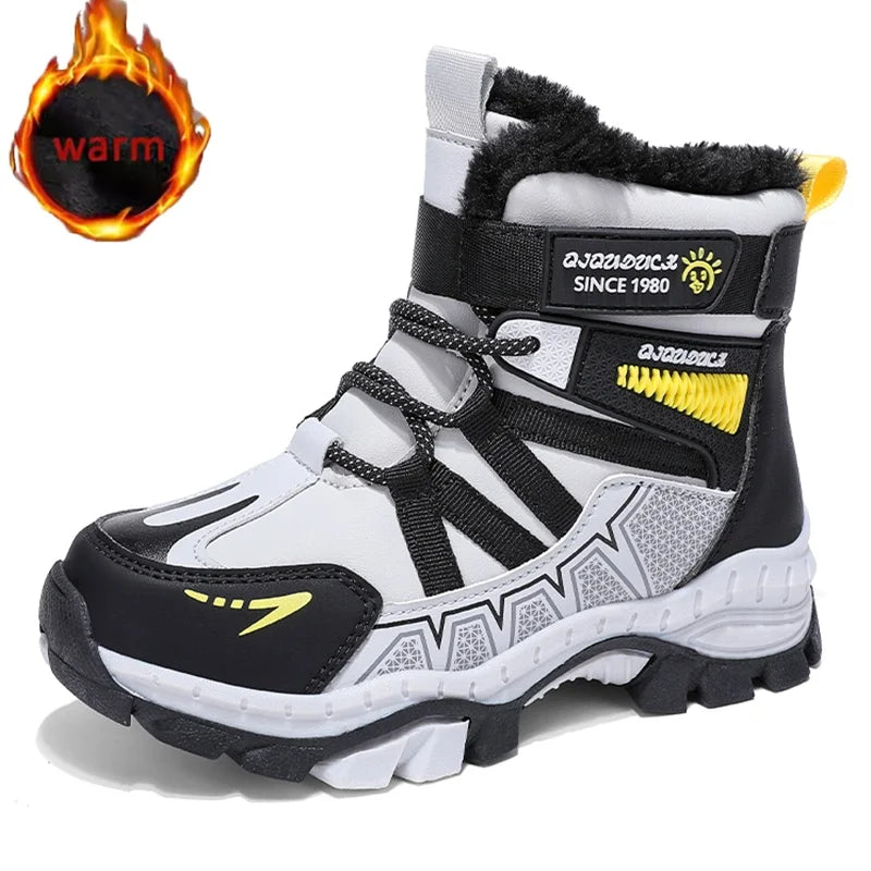 Botas de nieve al aire libre para niños, moda de invierno...