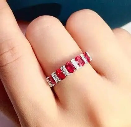 Anillo de circonita blanca para mujer, joyería de lujo co...