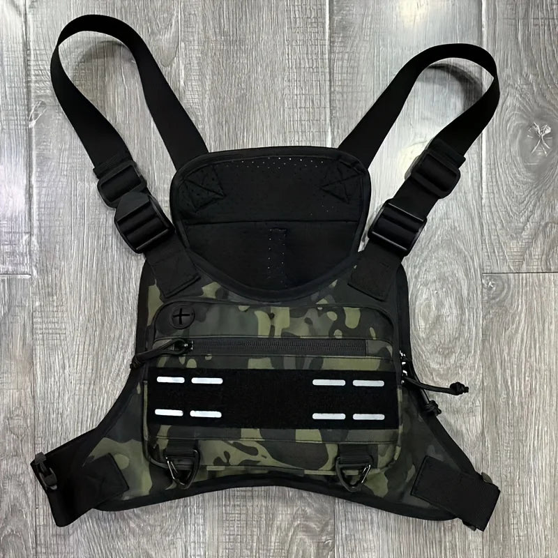 Chaleco táctico, bolsa de pecho, mochila para acampar, ap...