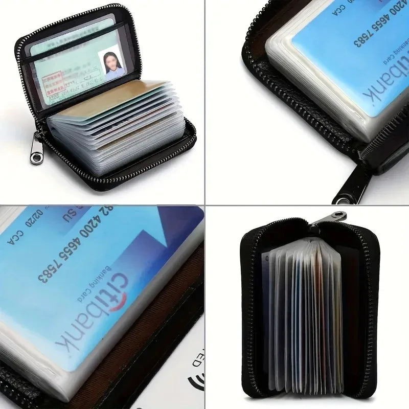 Cartera RFID Unisex con Tarjetero y Cremallera - Compacta y Elegante