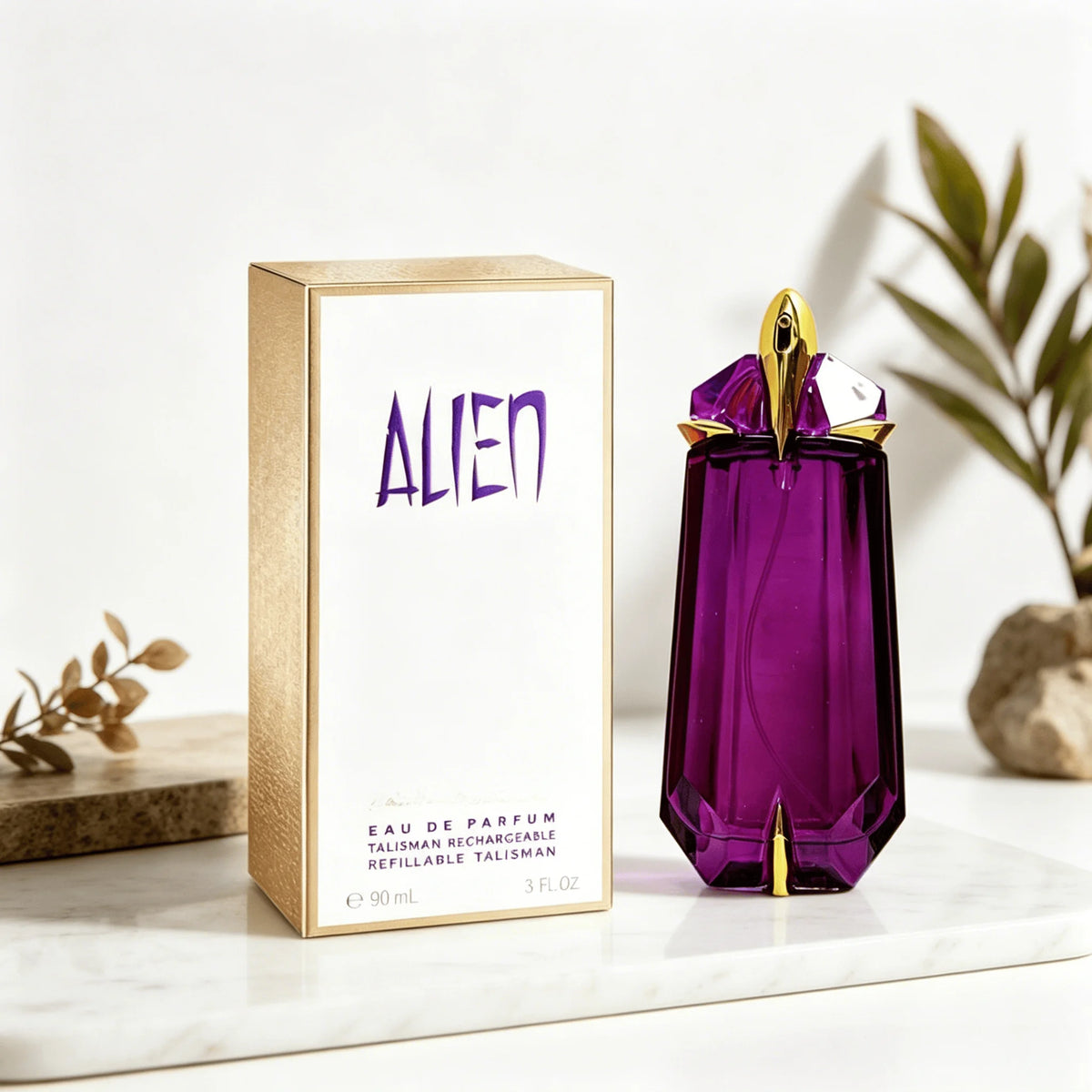 Mugler Alien Eau De Parfum 90ml, Botella Recargable de Cr...
