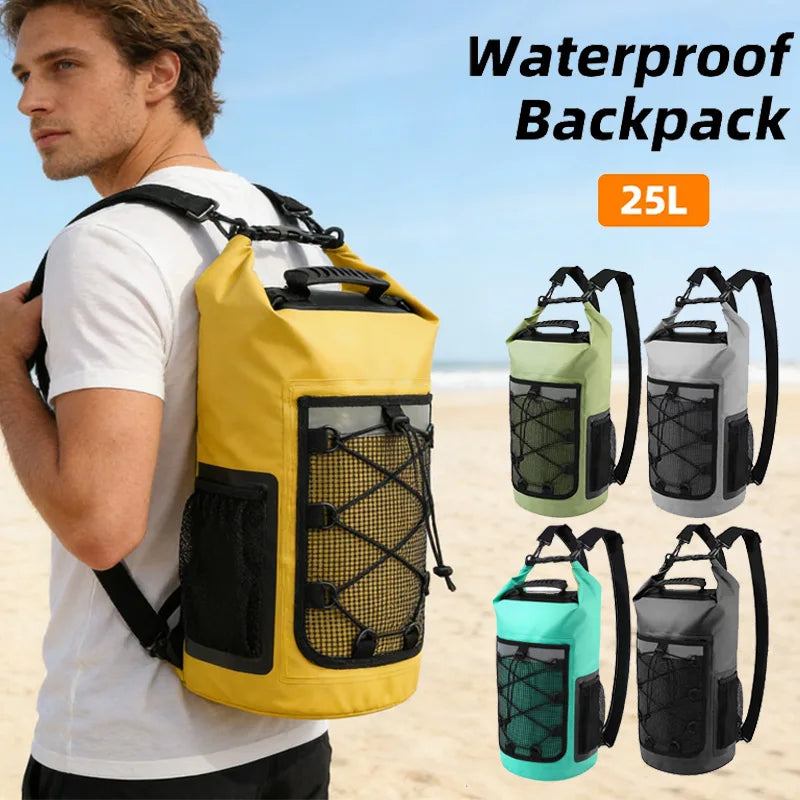 Mochila impermeable de 25L para natación, bolsa seca para...