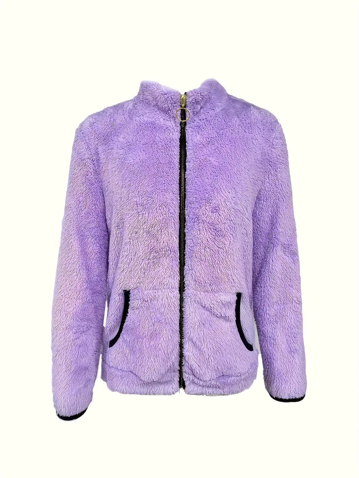 Women's full-zip fleece jacket by Corporación Turística, shown in a cozy, soft fabric with a front zipper and casual style.