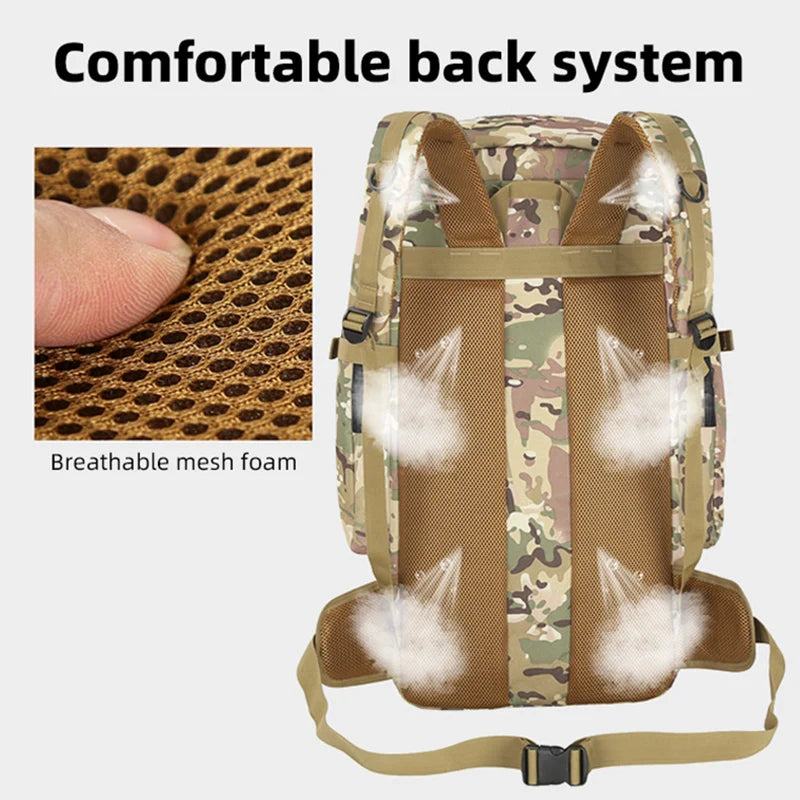 Mochila táctica para escalada, Camping, senderismo, cicli...