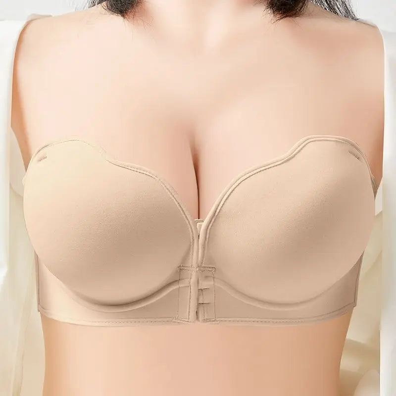 Push-up strapless bra from Corporación Turística with extreme lift effect, featuring smooth cups for a seamless fit.