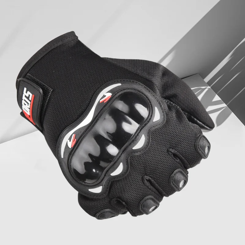 Guantes Ciclismo Hombre Dedo Completo Táctil | Anticaída Moto - Corporación Turística