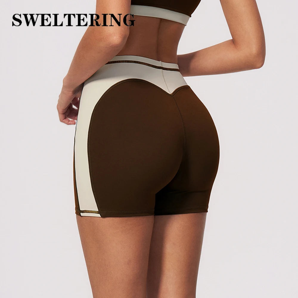 Shorts Deportivos de Cintura Alta para Mujer, Shorts de Y...