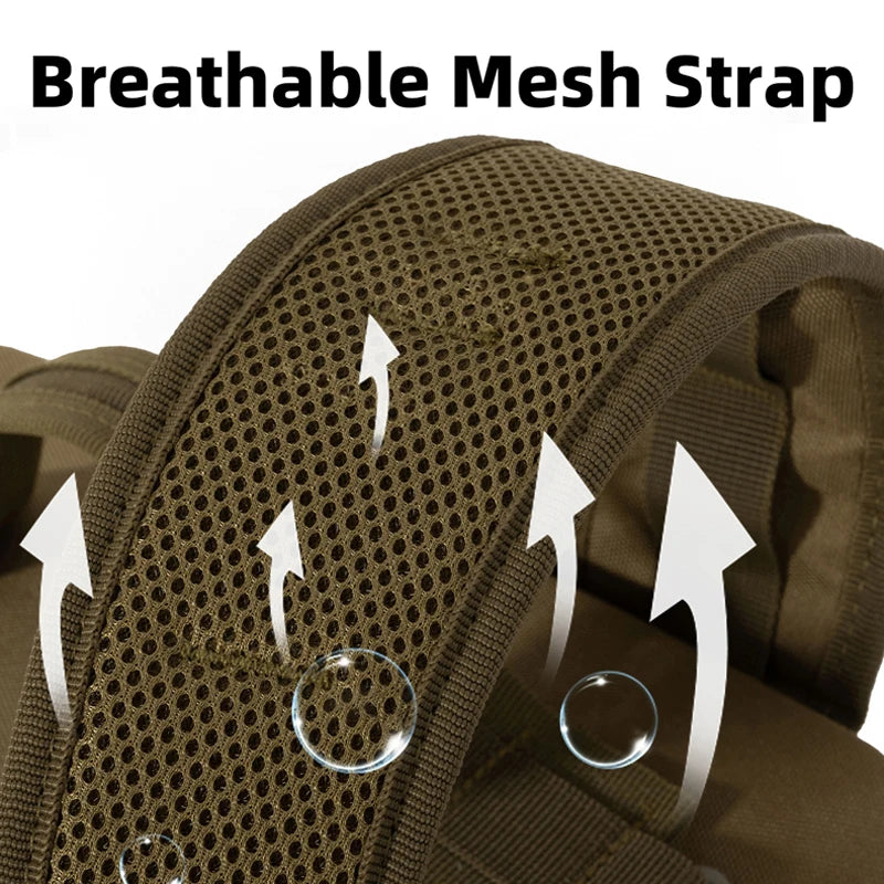 Mochila de escalada, bolsa Molle táctica para exteriores,...