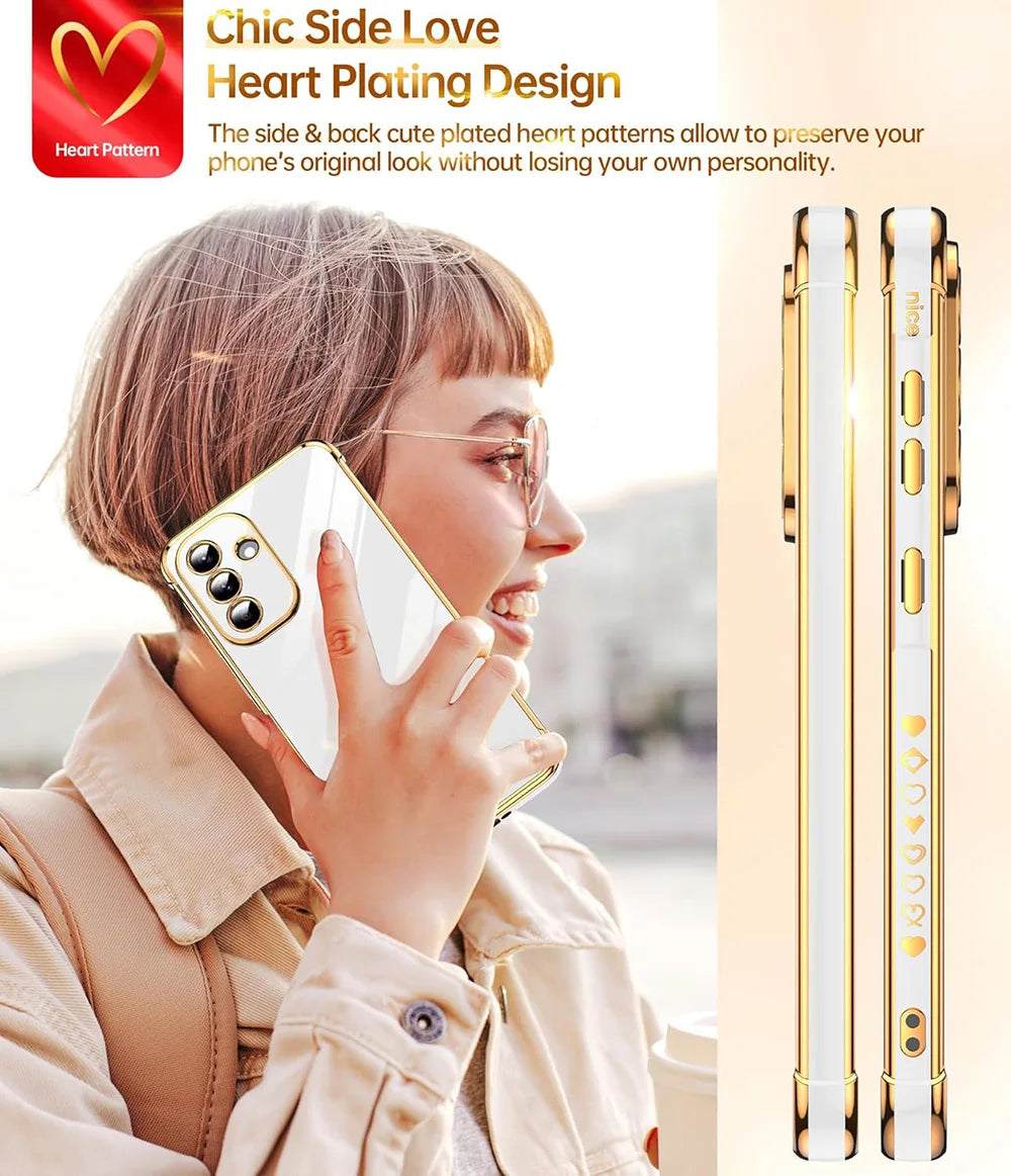 Soft silicone luxury case for Samsung Galaxy smartphone, showcasing a smooth, flexible cover with a sleek design.