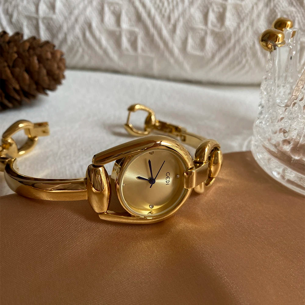 Reloj de Cuarzo con Correa de Acero, Estilo Moderno y Ele...