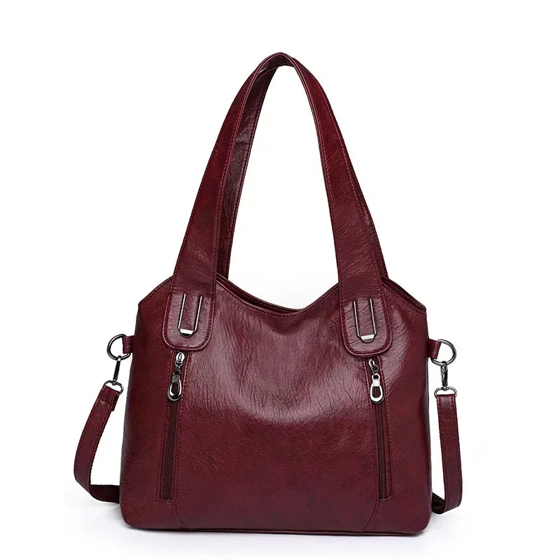 Solid color fashionable women's clutch bag by Corporación Turística, featuring a sleek, compact design for stylish occasions.