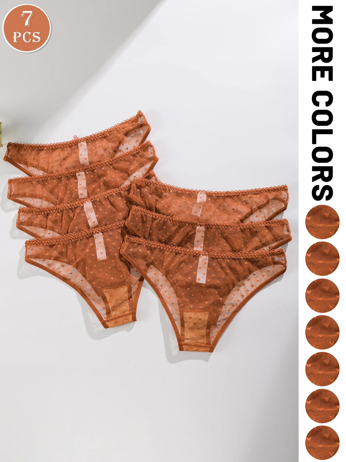 Seven-pack of comfortable simple triangle underwear by Corporación Turística, showcasing soft fabric and classic fit.