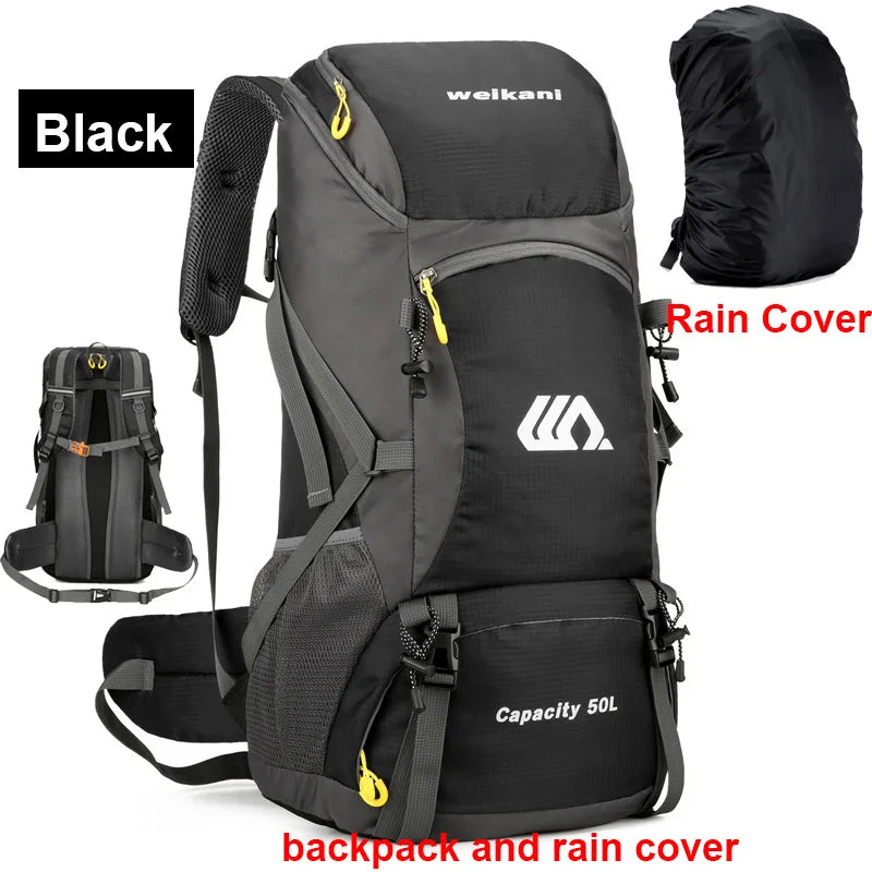 Mochila de viaje de 50L para acampar, bolsa grande para s...