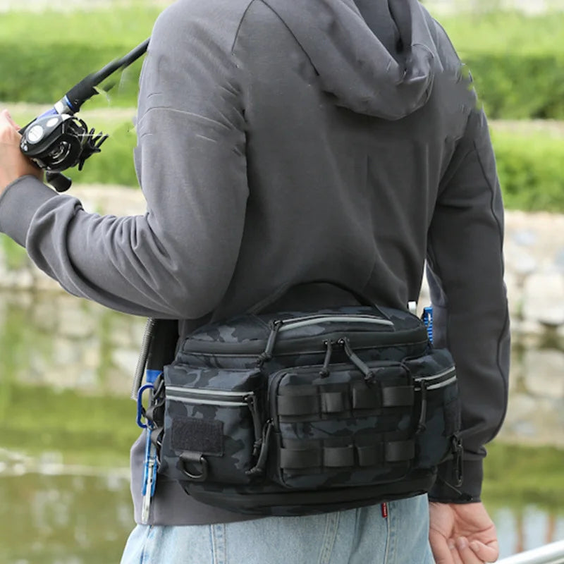 Riñonera táctica para pesca con señuelo, mochila de viaje...