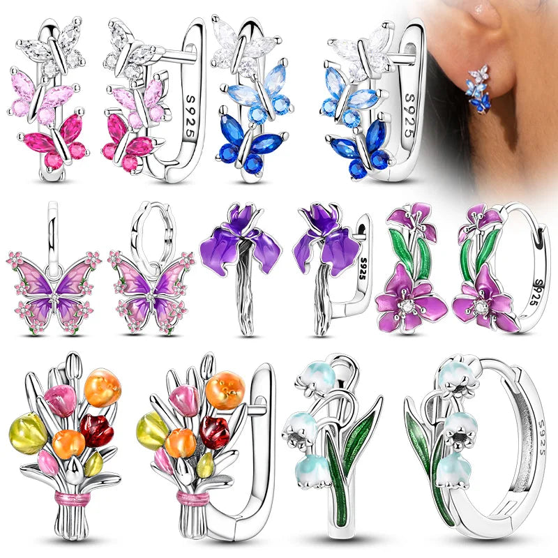 Pendientes de Aro Originales de Plata de Ley 925, Joyería...