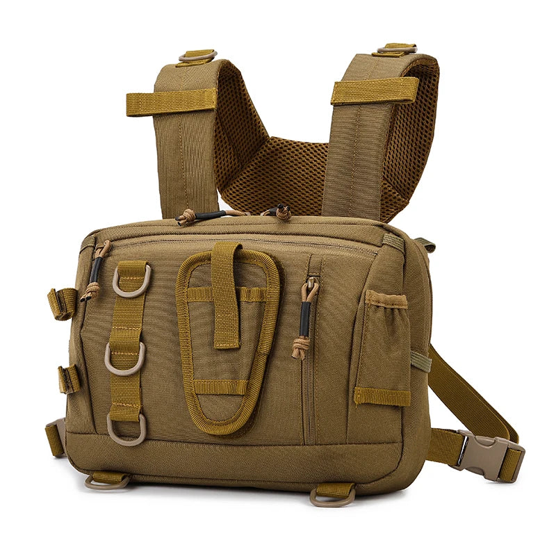 Mochila Táctica de Camping, Chaleco Frontal para Pecho, B...