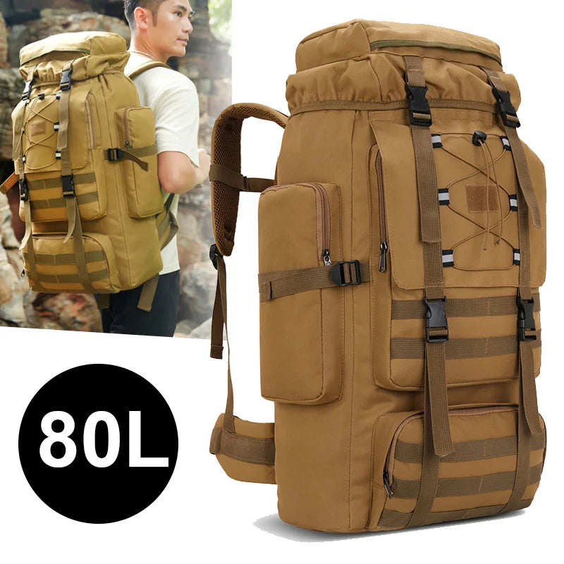 Mochila grande para acampar, bolsa de equipaje de viaje d...