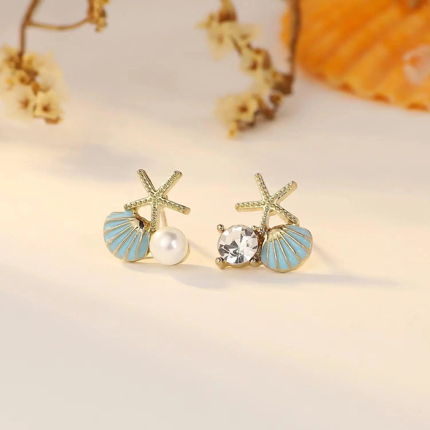 Pendientes de cisne de cristal hueco de aguja de plata 92...