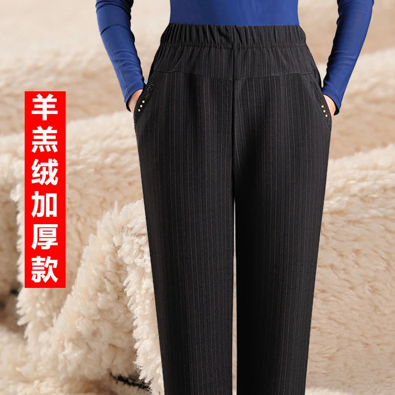 Pantalones Mujer Cintura Alta Elásticos OKXGNZ Otoño Invierno XL-9XL