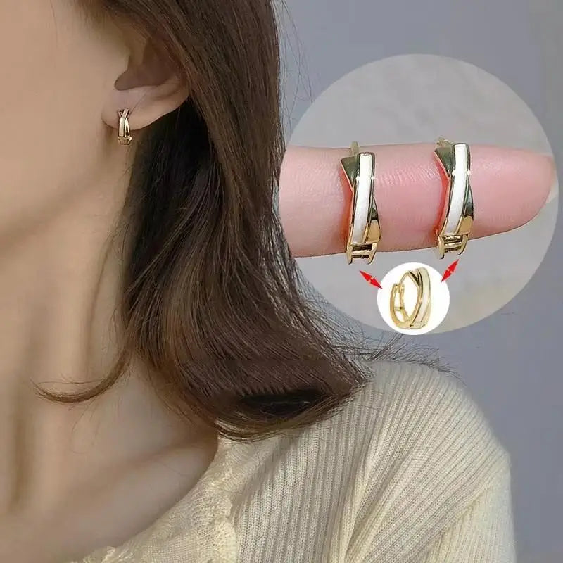 Pendientes colgantes de circonio de moda coreana para muj...