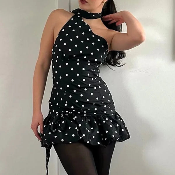 Vestido de verano para mujer con cuello en V, estampado d...