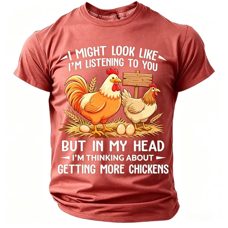 Men's short-sleeve t-shirt with a fun design from Corporación Turística, displayed on a mannequin.