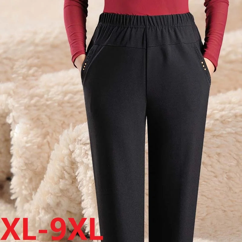 Pantalones Mujer Cintura Alta Elásticos OKXGNZ Otoño Invierno XL-9XL