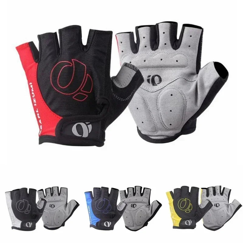 Guantes de ciclismo medio dedo: almohadilla de silicona antideslizante para la palma, transpirables, absorbentes de golpes para ciclismo de montaña y gimnasio, guantes de verano para bicicleta - Corporación Turística