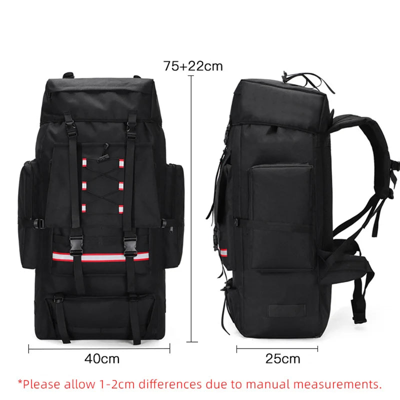 Mochila de senderismo y acampada de 130L, bolsa de equipa...