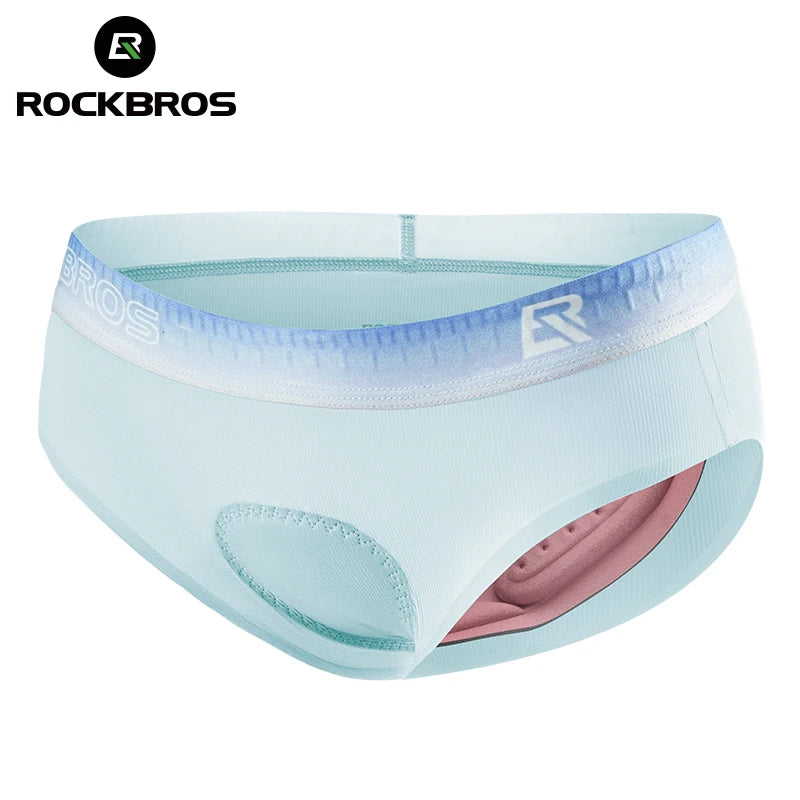 RockBros women's padded cycling underwear, comfortable and breathable for women cyclists, shown in the product image.