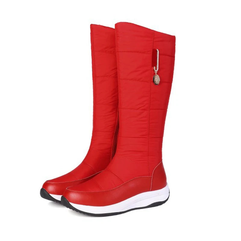 2025 botas de nieve para mujer impermeables de felpa de c...