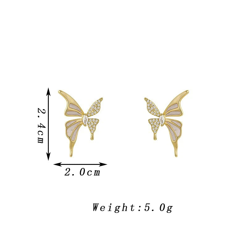 Pendientes bonitos de mariposa a la moda para mujer, pend...