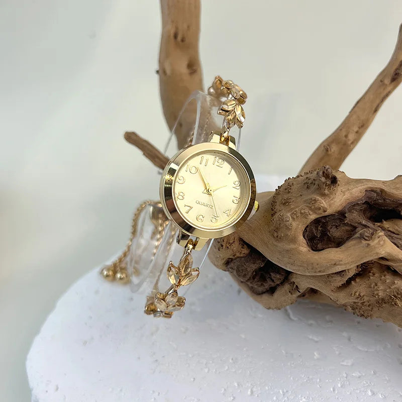 Reloj de Cuarzo Elegante para Mujer con Caja Redonda de A...