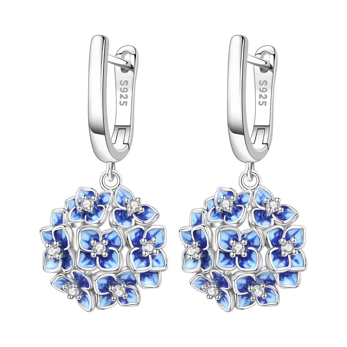 Orstarry Original Plata de Ley 925 pendientes de flor de ...