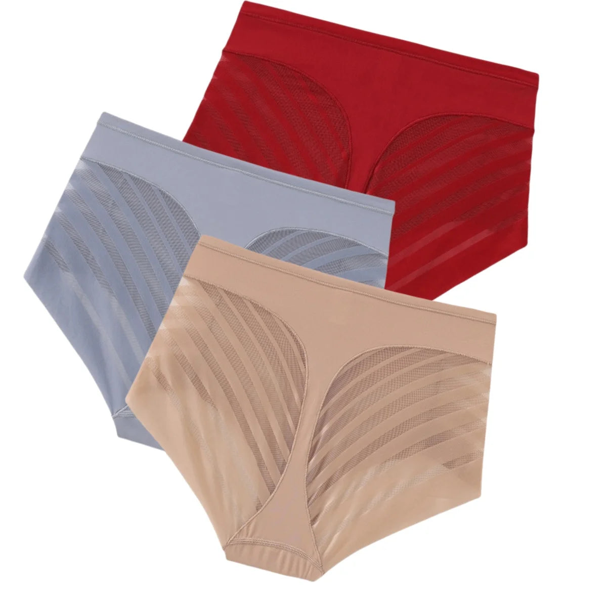 Set of three medium waist shaping fajas from Corporación Turística, designed to contour and smooth the midsection.