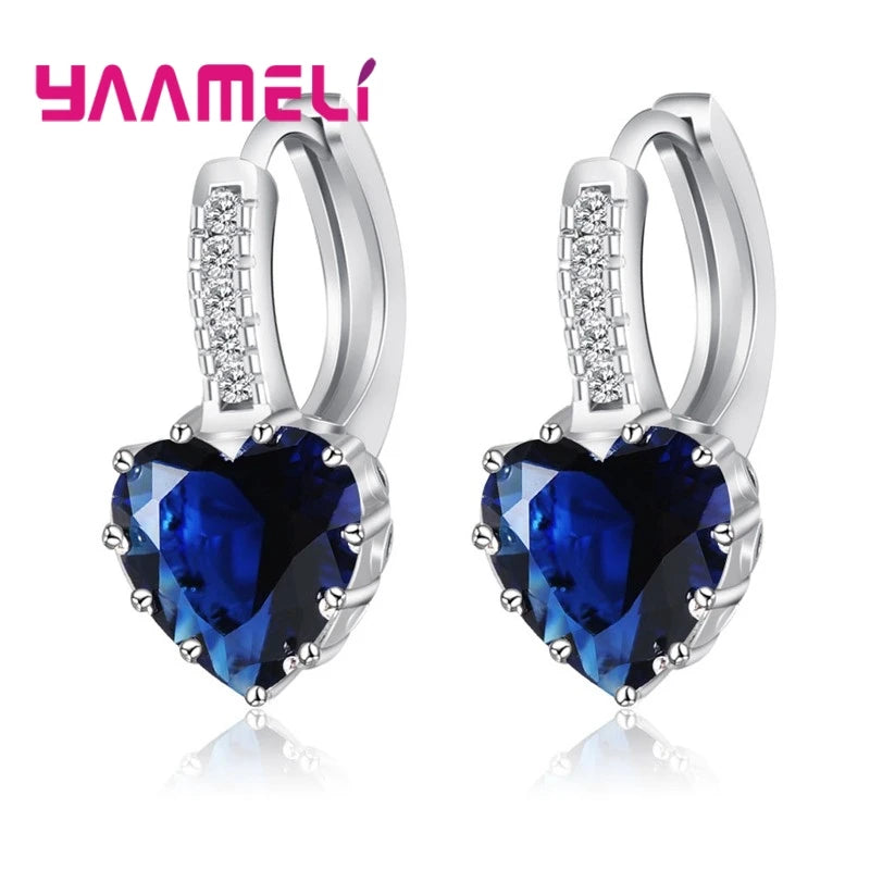 YAAMELI-pendientes de aro de circonita cúbica para mujer,...