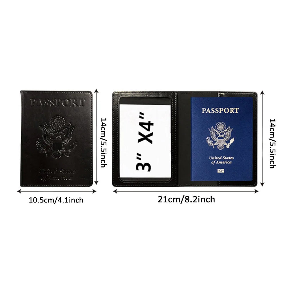 Funda Pasaporte Cuero RFID AEROCANDY - Viaje Seguro y Organizado