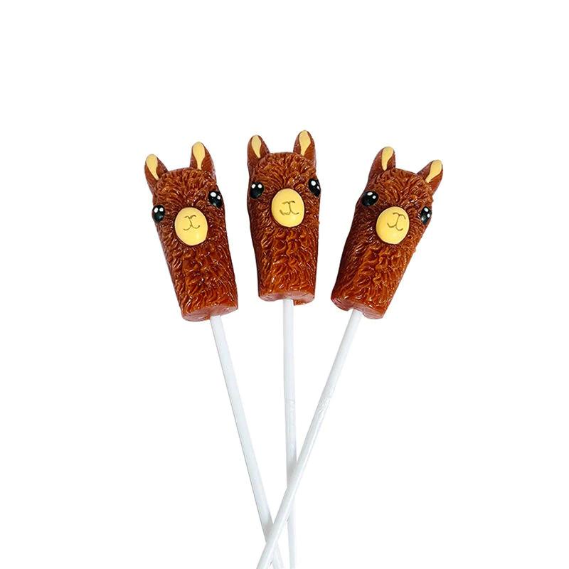 Alpaca Watching Lollipops