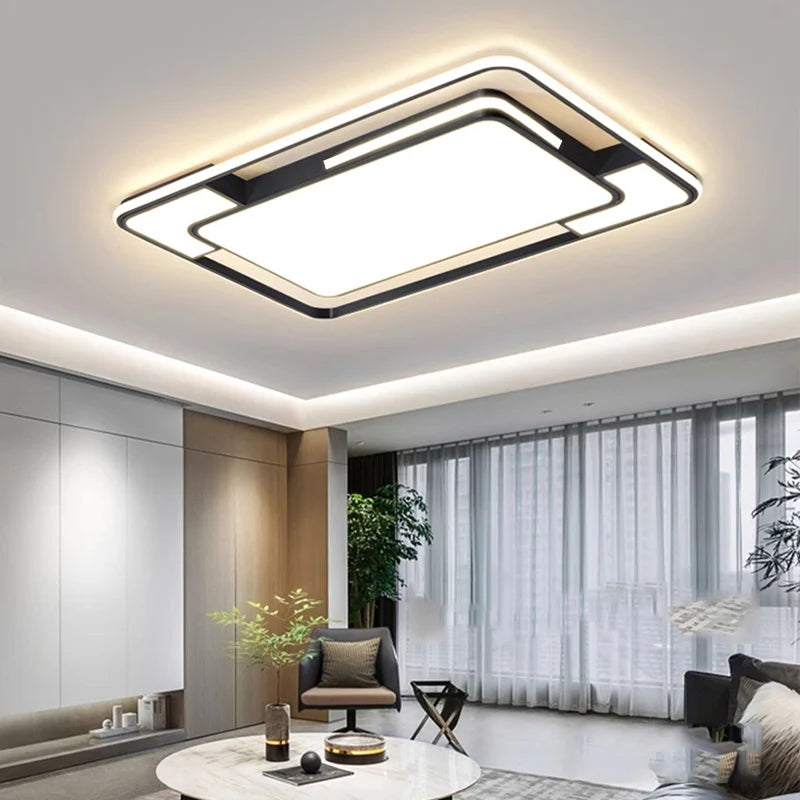 Lámpara Techo LED AuroraRealm Moderna Sala/Dormitorio - Luz Regulable